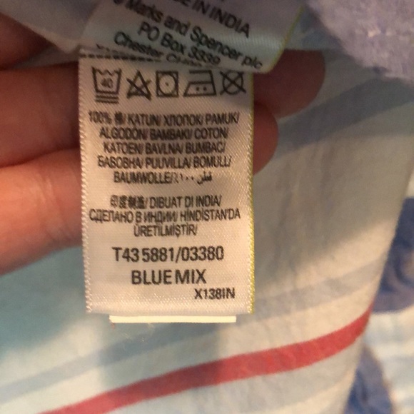 3 For $25 Marks & Spencer Oversized Striped Cotton Shirt - Picture 5 of 6